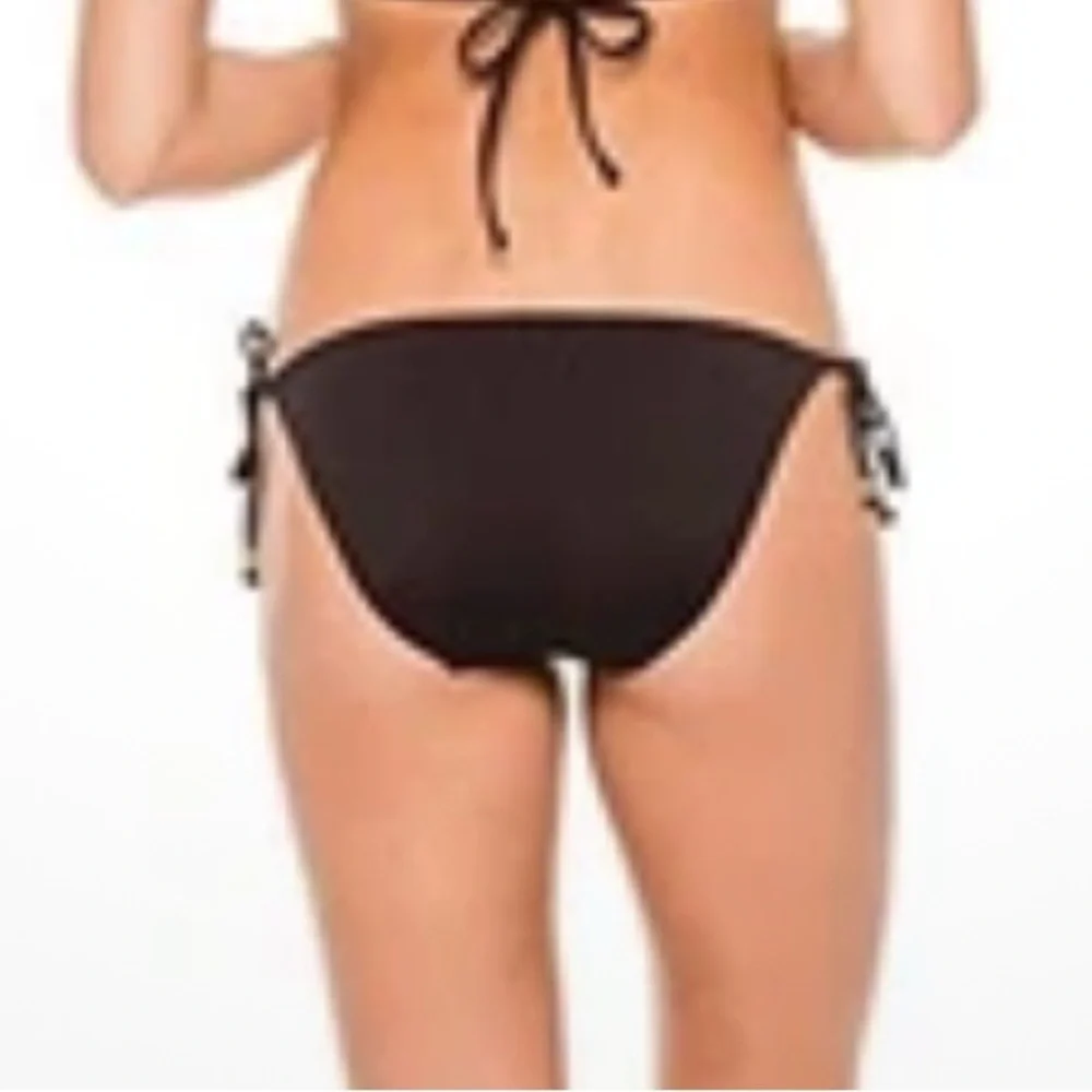 Trina Turk Baja Embroidered Side Tie  Bikini Bottoms- size 10 - NWT - Picture 2 of 4